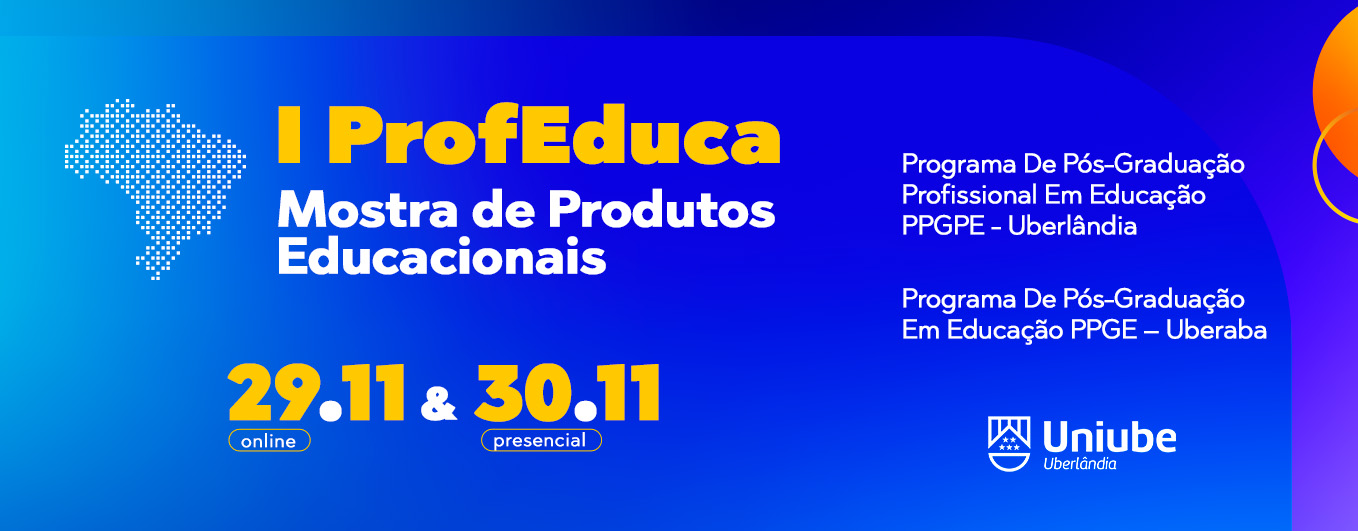 Banner Evento - I ProfEduca Mostra de Produtos Educacionais