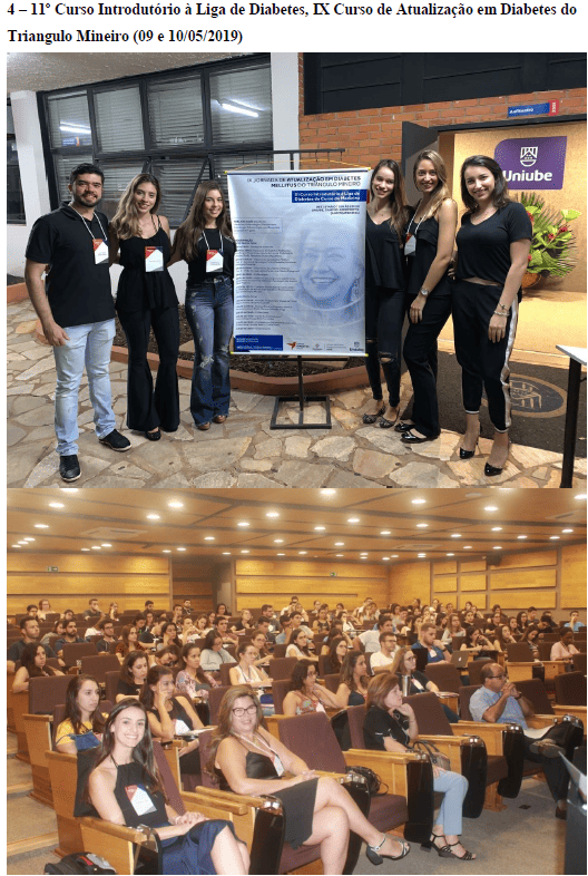 Imagem representando o 11º curso introdutório a liga de diabetes