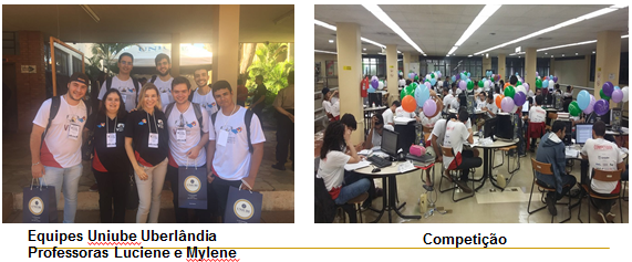 Imagem representando equipes Uniube Uberlândia, professoras Luciene e Mylene