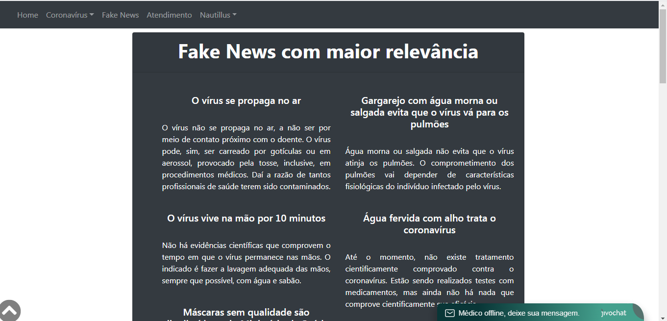 Imagem representando fake news sobre o Coronavírus