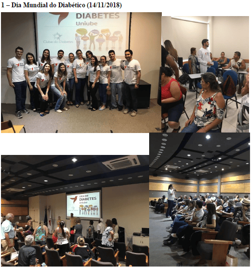 Imagem representando um grupo de pessoas no dia mundial do diabético