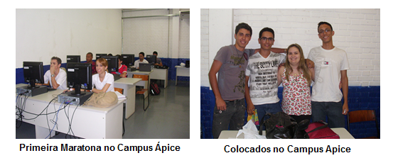 Imagem representando primeira maratona de programação no campus Ápice