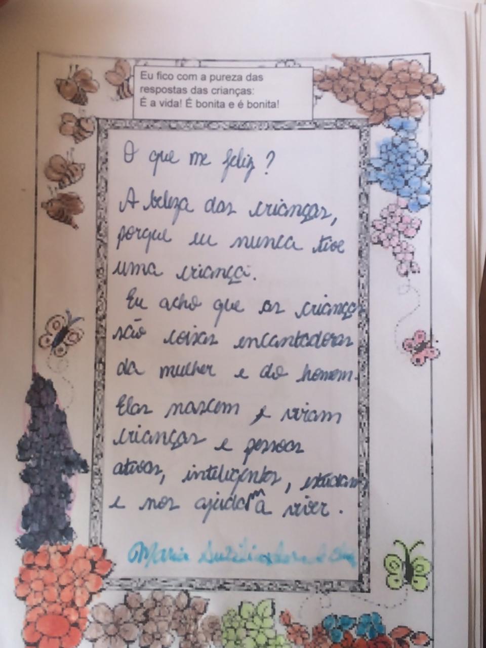 Imagem com texto pureza da resposta das crianças