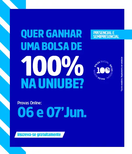 Bolsa 100 presencial e semipresencial