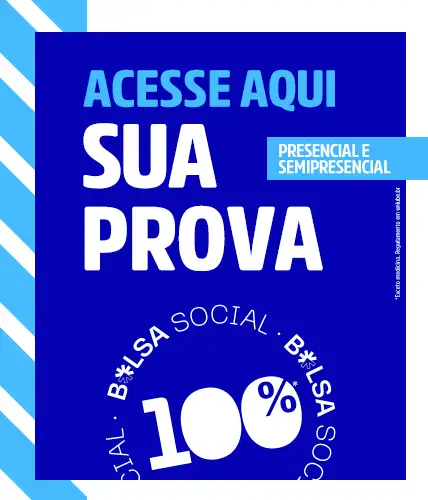 Acese a prova na area do candidato