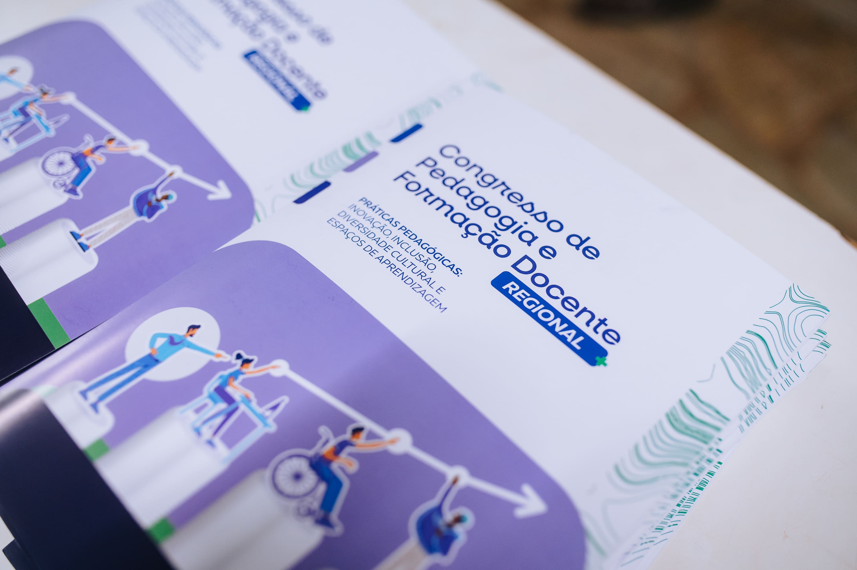 Material gráfico do Congresso de Pedagogia e Formação Docente